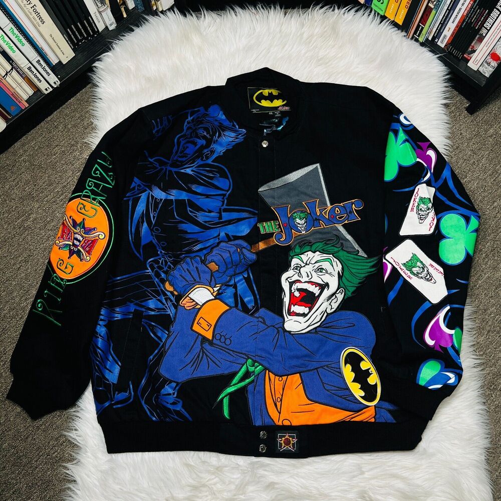 VINTAGE JH DESIGN THE JOKER JACKET SIZE 4XL DC COMICS BATMAN